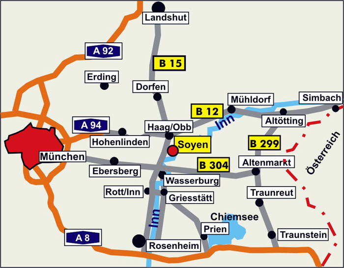 Soyen im Groraum Rosenheim - Mnchen - Mhldorf